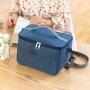 Portable Lunch Bag Food Thermal Box Durable Waterproof Office Cooler Lunchbox with Shoulder Strap Picnic Bag for Couples
