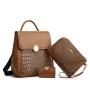 2024 New Women'S Bag Fashion Backpack Korean Version Of Mother Bag Three-Piece Set