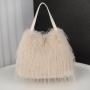 Winter large capacity fur bag 2024 new single shoulder handbag tote bag crossbody handbags fur bags