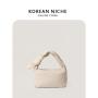 Factory Wholesale Trendy Ladies Puff Bag Soft Cotton Nylon Simple Handbag Logo Customized Hand Bag Women Mini Puff Bag