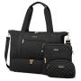 LOVEVOOK 3pc/set Weekender Duffle Bag with Shoe Compartment Gym Bag with Makeup Pouch Carry on Women's Travel Duffel Bag