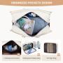 LOVEVOOK Quilted Design 4 in 1 Travel duffle Bag Overnight Bag with packing cubes Wide-Open Stylish Weekender Bag for Women 2024