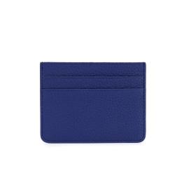 Ultra Thin Slim Mini Small Portable Men's Card Wallet Imported Litchi Pattern Genuine Leather Embossed Logo Credit Card Holder