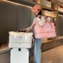 Custom Luxury Winter Leisure Short Distance Overnight Weekender Bag Quilted Gym Yoga Duffle Travel Bag Set