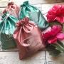 Customized Satin Gift Favor Pouch Thick Matt Satin Drawstring Favor Bag