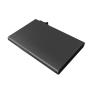 Hot selling Stock Available Logo Customs Ultra Slim Cash Card Holder For Men Metal Wallet With Elastic Strap