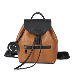 OEM and ODM 2024 new style Casual leather lady's crocodile backpack drawstring bag Sports and leisure backpack