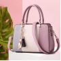 2024 Contrast Colors PU Leather Purse Handbags For Women Designer Charm Famous Brands