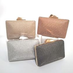 Solid color handbag small shoulder bag glitter clutch bag ladies purses and clutches fashion evening bags for woman