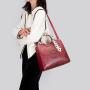 2024 New design women's fashion handbags rivets large capacity casual simple shoulder bag
