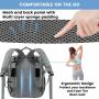 LOVEVOOK Carryon Quilted Water Resistant Baby Diaper bag with Changing Station Pad Multifunction Mommy Diaper Bags with USB Port
