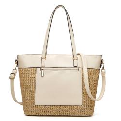 Large Lady Shoulder bags Classy Tote bag Custom Logo Purses And Handbags Designer Elegant Woven Beach Women straw bags handbags