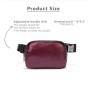 custom luxury designer waterproof waist pocket fanny pack everywhere belt bag pu leather mini belt bag with logo