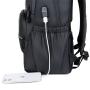 manufacturer luxury quality waterproof school bag with computer insert usb airplane bagpack travel hiking laptop backpack for m