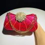 Wholesale fancy silver rhinestones clutch purses pochette femme sac de soiree beaded rhinestone evening clutch bags for women