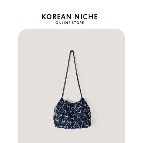 Wholesale Korean New Style Design High-Quality Large Capacity Luxury Simple Portable Ladies Bucket Hand Bags for Woman