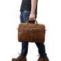 ZWY192 2024 Men Genuine Leather Vintage Briefcase New Wholesale Waterproof Business Handbag Daily Work Lightweight Laptop Cases