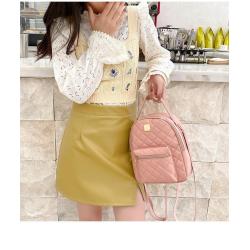 KBW523 Double Zipper Backpack Ladies Backpack Wholesale Girls Schoolbag PU Fashion Style Mini Double Shoulder Bag