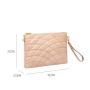 Wholesale Custom Lightweight Simple Quilted Pu Bag And Wallet Wristlet Wallet Pouch Purse for women