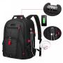 LOVEVOOK high quality big Anti Theft Backpack with Lock men women School College Travel 17in Laptop Backpacks with USB