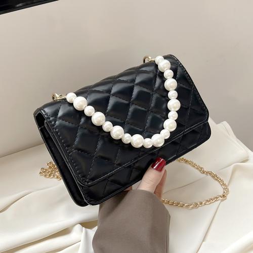 Luxury women's bag 2023 fashion design pu shoulder bag for pearl chain bags