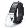 Ceinture Homme En Cuir Cinturones De Cuero Genuinos Wholesale Custom Luxury Designer Genuine Crocodile Leather Mens Belts