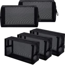 Travel Zipper Mesh Pouch Toiletry Bag Light Weight Customized Small Nylon Mesh Cosmetic Bag