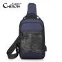 Professional Outdoor Supplier Functional Double Pocket Hip Pop Cross Body Sling Chest Bag With Usb Charging Port