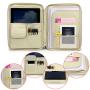 Portable Document Bags Portfolio Organizer Waterproof Travel Pouch Zippered Case
