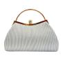 ZWY330 Ladies Fashion Luxury Evening Bag Polyester Rhinestone Party Clutch Bag Wholesale Shell Pleated Shoulder Crossbody Bag