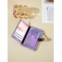 2024 New Women's Ultra thin Lacquer Leather Bright Multi functional Card Bag