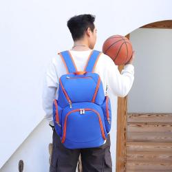 HR161 Printed Logo Multifunctional Basketball Bag Canvas Fashionable Travel Football Training Bag Individual Student Backpack