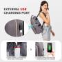 2023 New Style LOVEVOOK Custom Waterproof lightweight College School Nurse Daypack with USB Fashion Laptop Backpack for Women