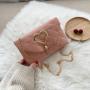 2021 New Fashion Women Thread Open Square Handbags WithTassel China Wholesale PU Ladies Shoulder Bag Chain Handbag