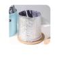 New Arrivals Portable Folding Oxford Lunch Bag Insulated Bucket Bag Round Food Carry Bag With Handle For Adults And Kids