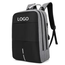 Custom Logo 15.6 Inch Carry On Knapsack Laptop Business And Commuting Laptop Backpack Daypack With USB Charging Port
