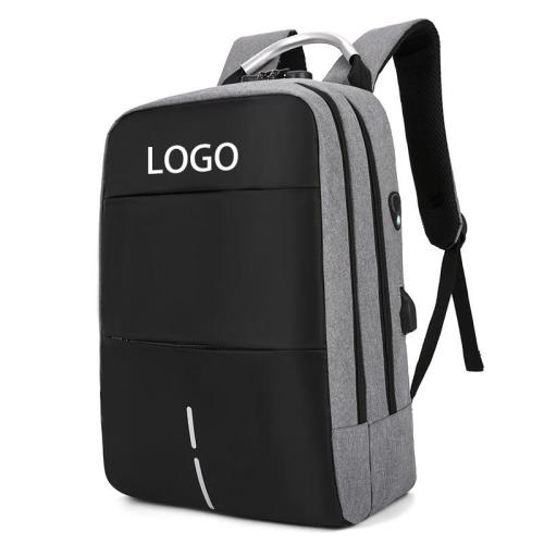Custom Logo 15.6 Inch Carry On Knapsack Laptop Business And Commuting Laptop Backpack Daypack With USB Charging Port