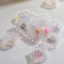 SN025 Mini Jewelry Storage Box Transparent Small Square Pill Storage Container Storage Box for Jewelry Earplug Battery