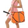 ZWY168 Wholesale Portable Badminton Tennis Tote Bag Men Women Oxford Outdoor Sport Training Ball Bag Orange Racquet Shoulder Bag