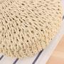 ZWY326 Daily Beach Vacation Girls Knitting Bag New Fashion Half Round Straw Bag Wholesale Eco-friendly Crossbody Shoulder Bag