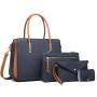 New Colored Women's Handheld One Shoulder Crossbody Mother Bag Three Piece Set