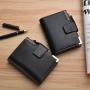 XL023 Vertical with Buckle Men Wallet Luxury Classic Long Style Card Holder Wallet For Men American Style Young Person Purse