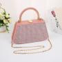 HR683 Women New Designed PU Diamond Brightly Clutch Handbag Fashion Retro Dinner Bag Ladies Luxury Metal Handheld Party Bag
