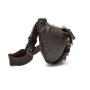 Fashion Small Cow Leather Chest Sling Pack Outdoor Leisure Shoulder Bag for Men