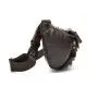 Fashion Small Cow Leather Chest Sling Pack Outdoor Leisure Shoulder Bag for Men
