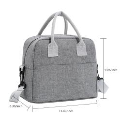 New Portable Soft Cooler Lunch Bag Thermal Lunch Bag  Lunch Cooler Bag with Storage Pocket