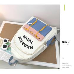 KBW486 The Collision Color Oxford Cloth Backpack 2023 New Fashion College Students Shoulder Bag Travel Schoolbag