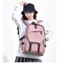 ZWY008 New Junior High School Student Fashion Shoulder Bag Outdoor Lightweight Solid Color Backpack Multi-pocket Laptop Bag