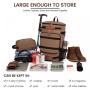 LOVEVOOK Retro Canvas Rucksack Convertible Duffel Bag 40L Outdoor Camping Hiking Fits 17.3 Inch Laptop Travel Backpack