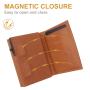 Aluminum Mens Wallet Card Holder Leather Wallet Pop Up Wallet RFID Blocking Slim Minimalist Large Capacity 14-18 Card Capacity